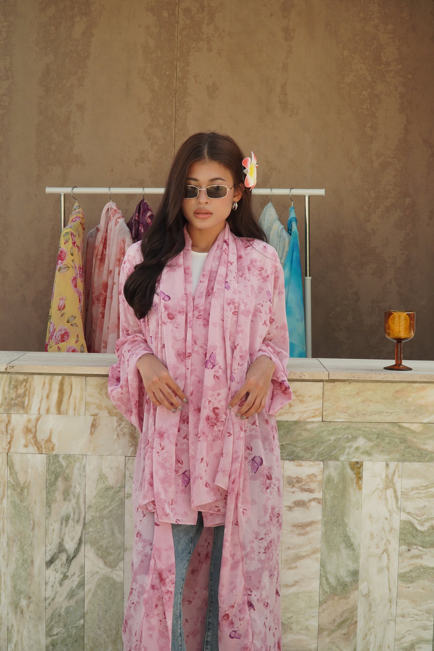 Butterfly Bloom Rosey Abaya