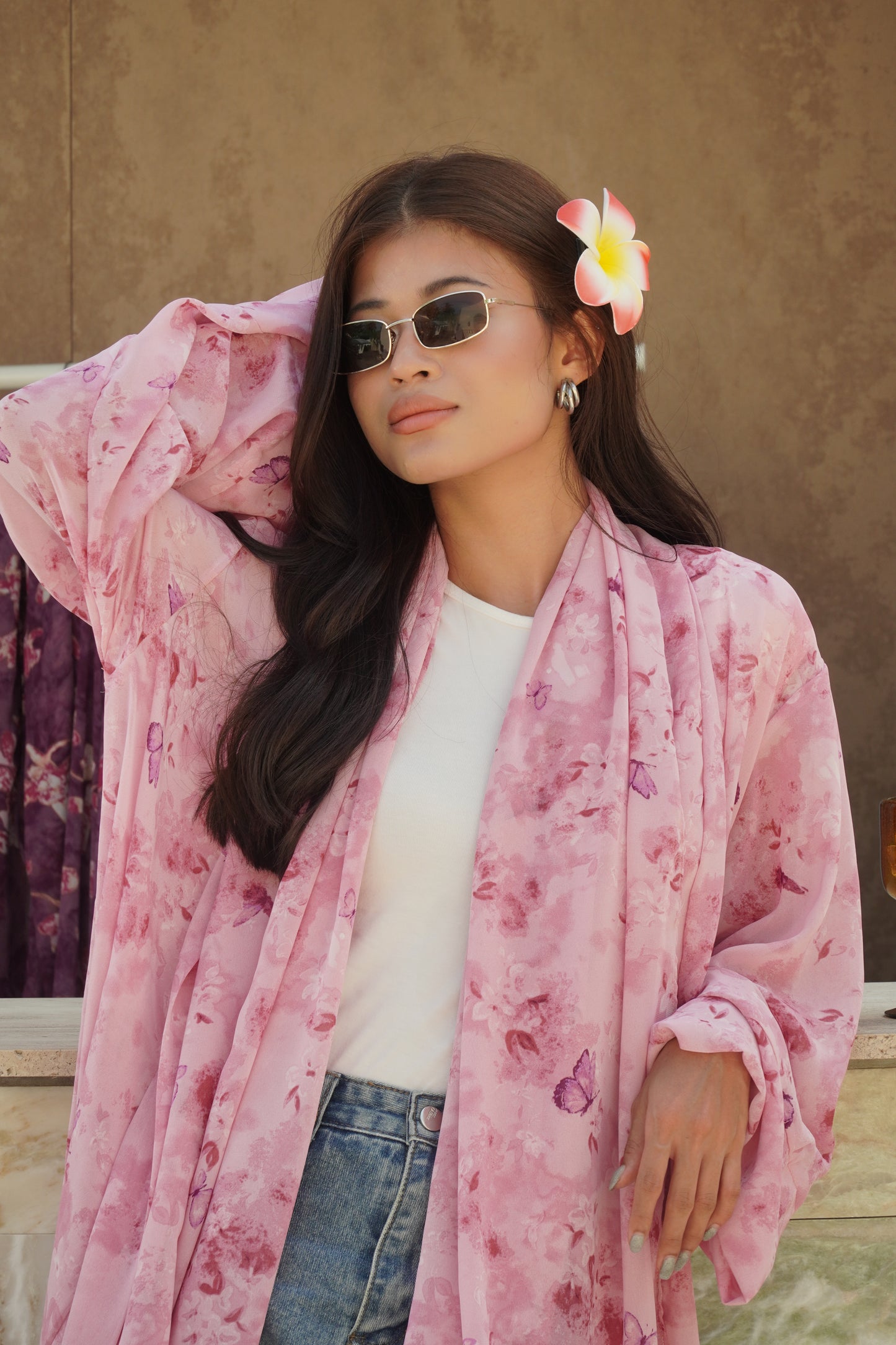 Butterfly Bloom Rosey Abaya