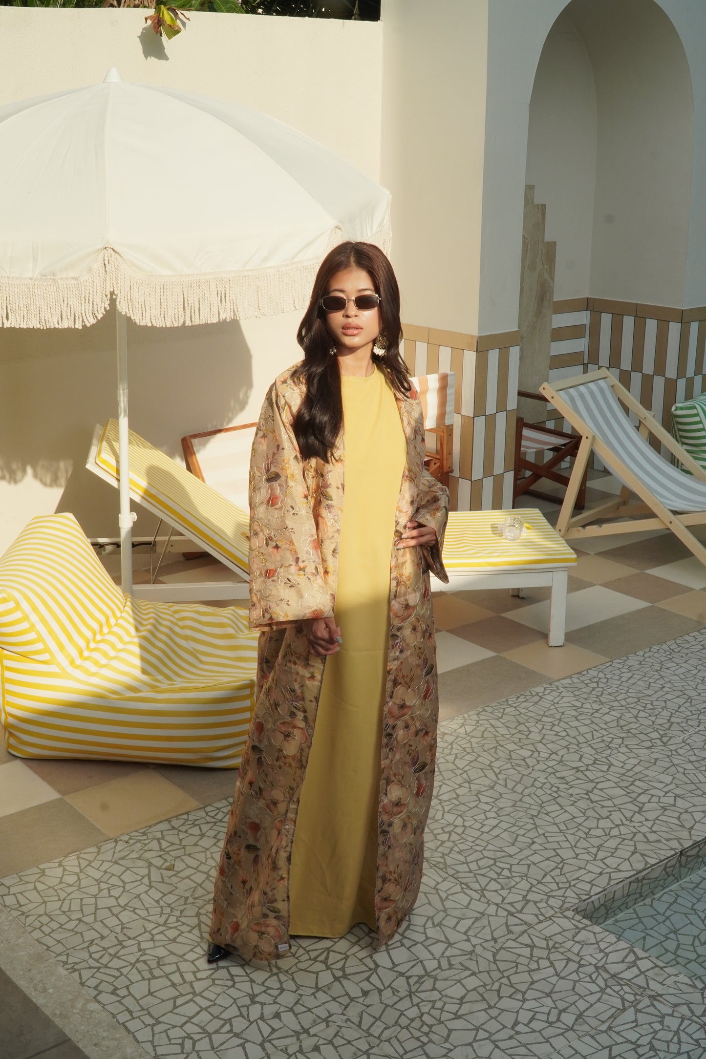 Kazana Collection (Sabz) Indian Embroidered Abaya
