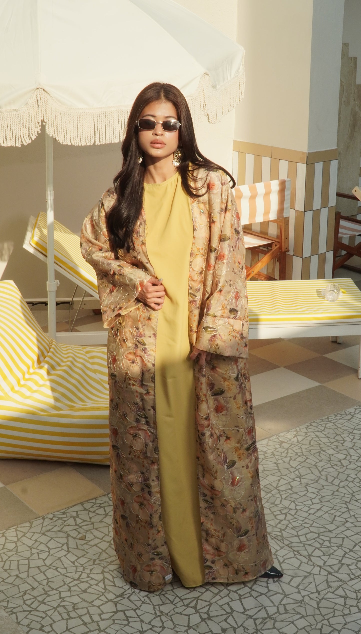 Kazana Collection (Sabz) Indian Embroidered Abaya
