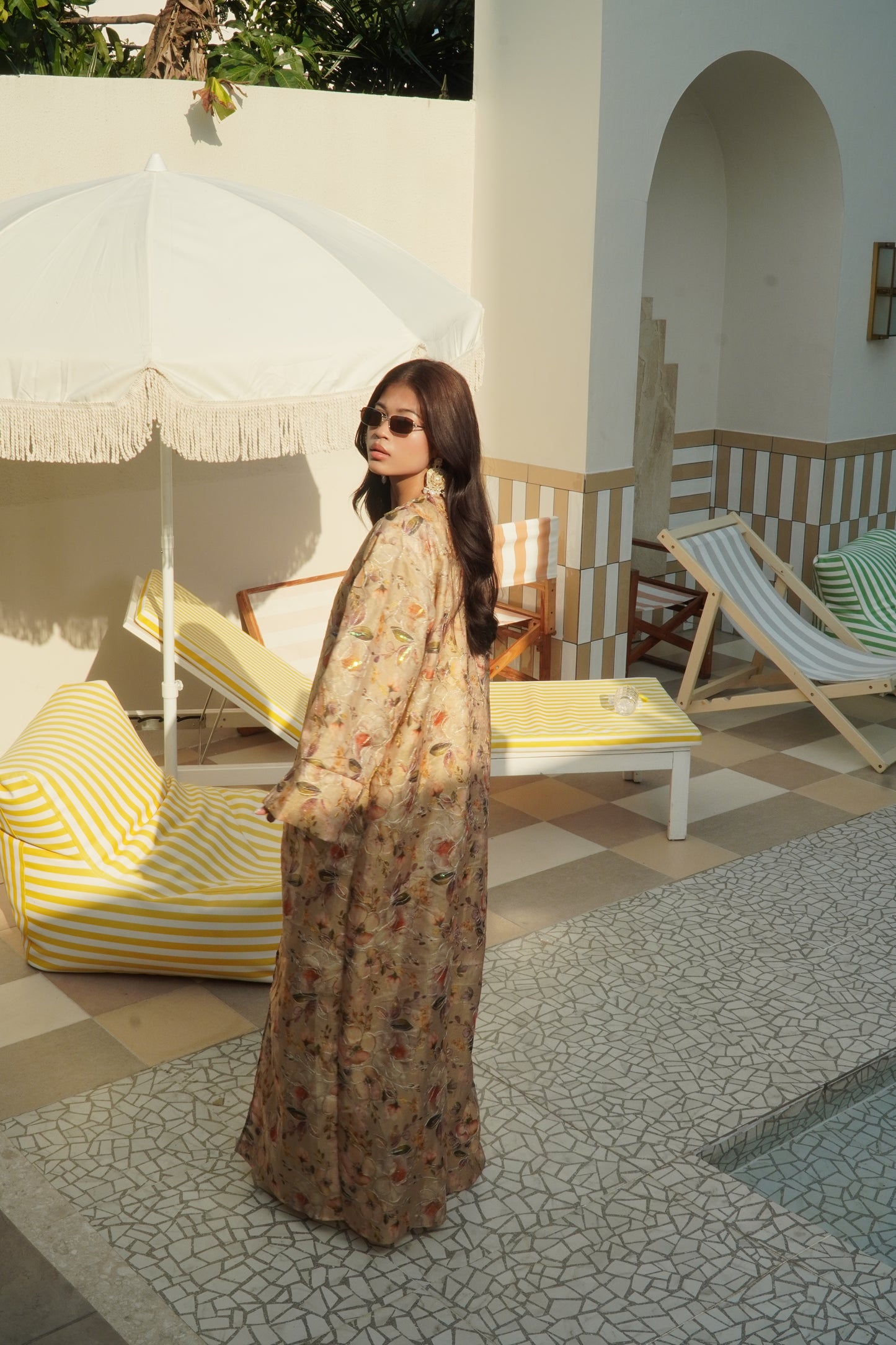 Kazana Collection (Sabz) Indian Embroidered Abaya