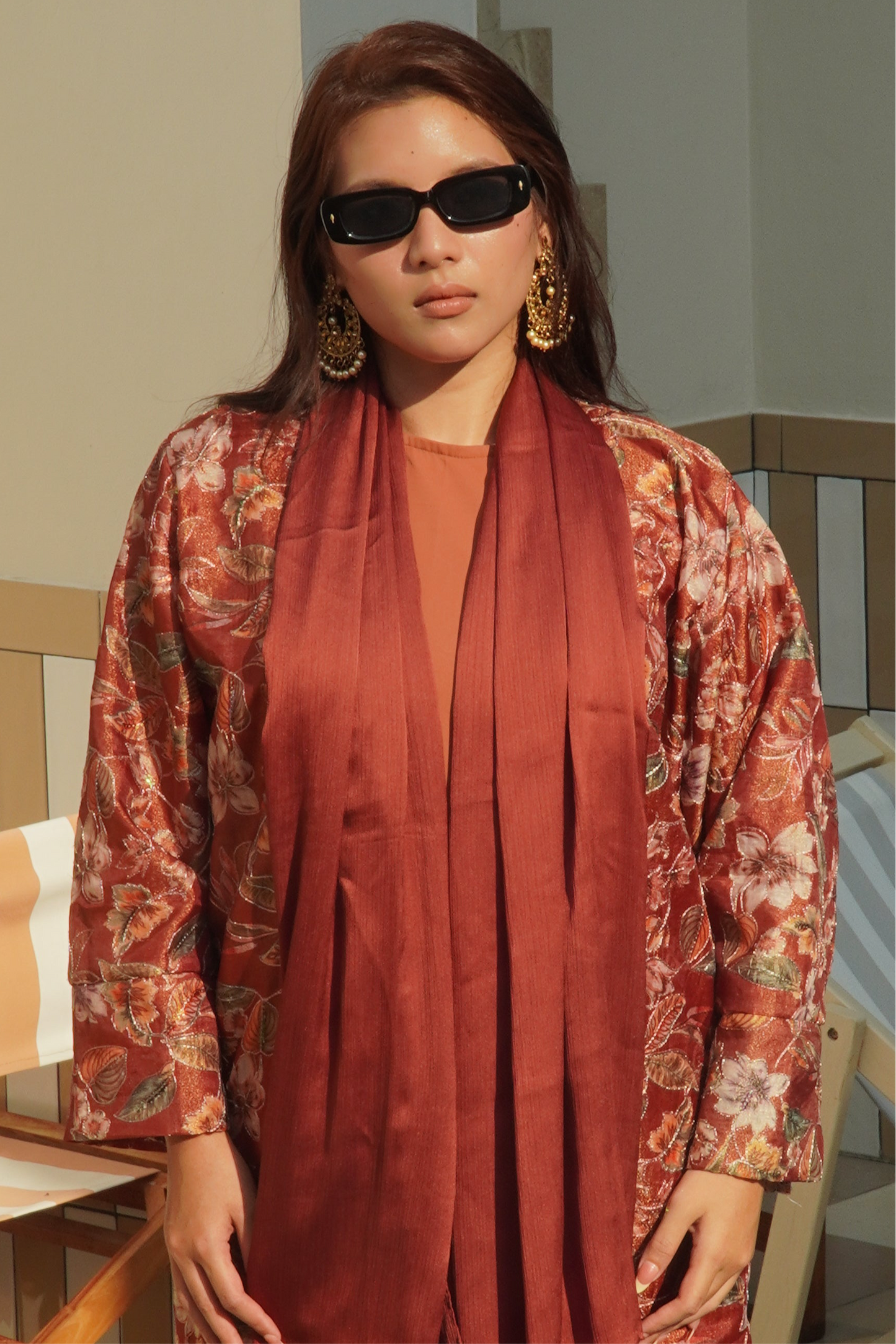Kazana Collection (Kesar) Indian Embroidered Abaya