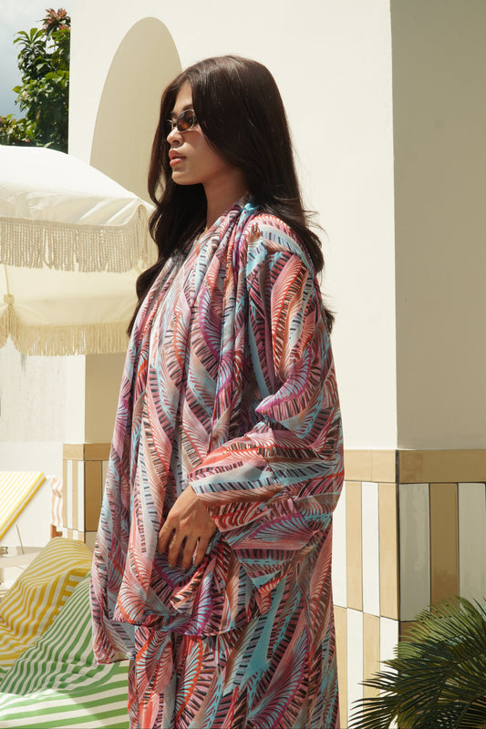 Tropica Printed Abaya