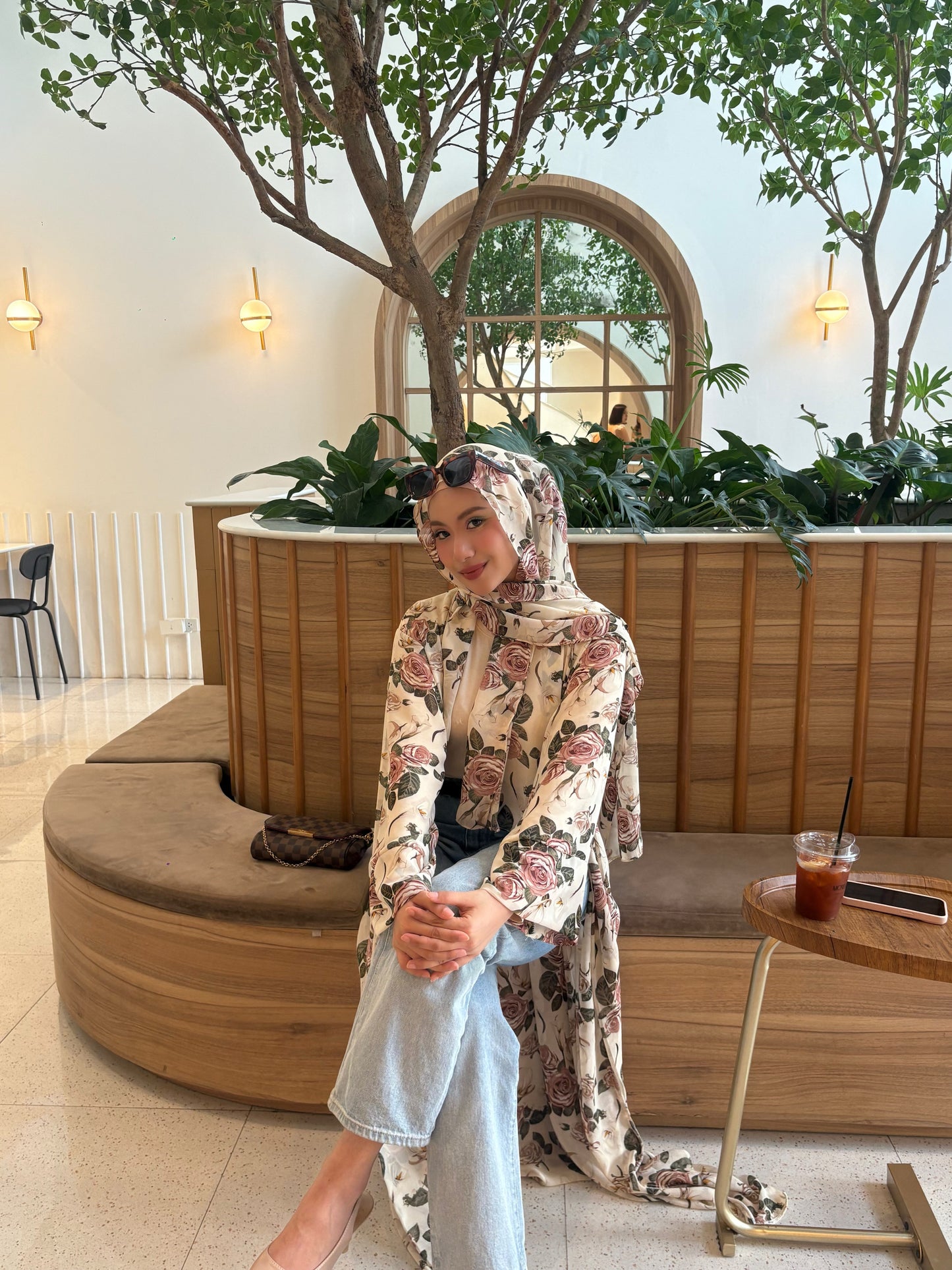 Sarah Open Abaya Set