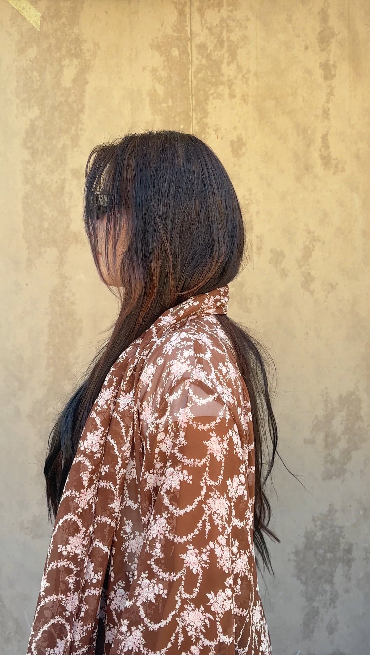 Coconut Latte Printed Abaya